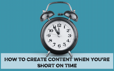How to create content for your vegan business when you’re short on time